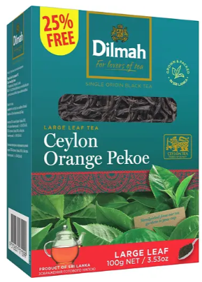 Чай чорний Dilmah Ceylon Orange Pekoe Крупнолистовий 100 г